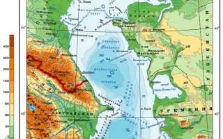Площадь бассейна каспийского моря океана