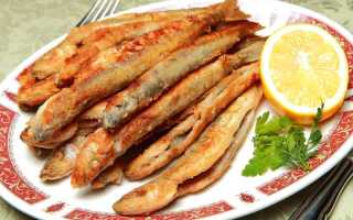 Жареная корюшка на сковороде