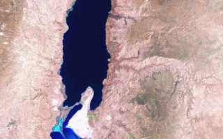 Где находится озеро мертвое море материк