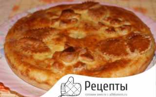 Слоеный пирог с рыбой